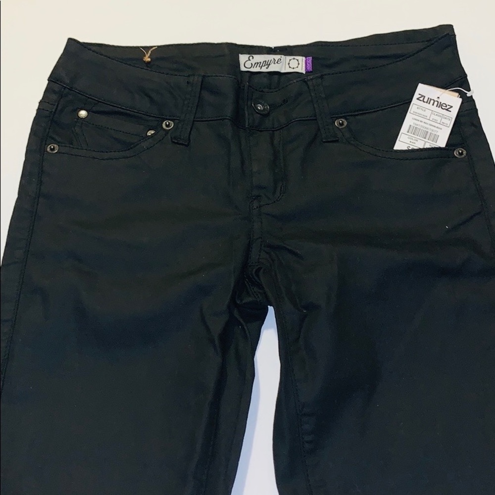Zumiez waxed effect pants